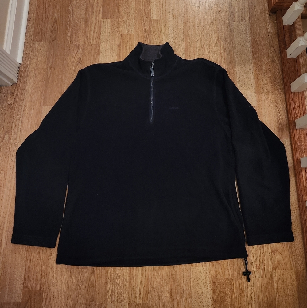 Izod Fleece Quarter Zip Navy Blue Medium